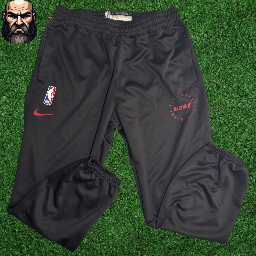 Nike Miami Heat Team Issued Sweatpants Black Men's Size XL FV0482-010